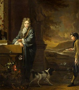 Jan Weenix (1642-1719) - A Gentleman Receiving a Letter - 207766 - National Trust