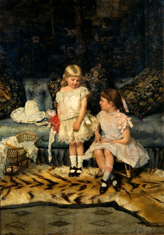 Jan Verhas - Girls at play