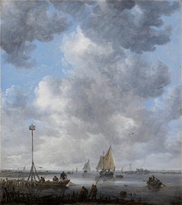 Jan van Goyen - A Calm - Google Art Project. Free illustration for personal and commercial use.