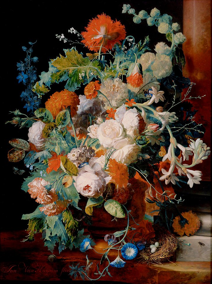 Jan van Huysum - Blumenstrauß bei einer Säule GG 559