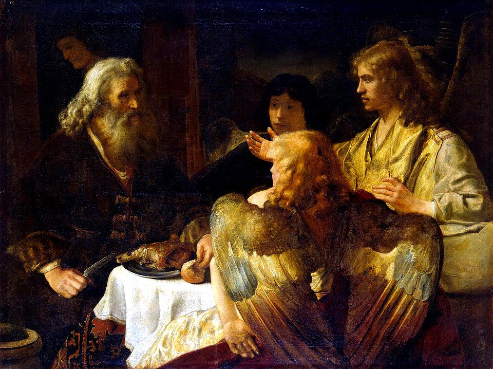 Jan Victors or Rembrandt Studio - Abraham and the 3 Angels