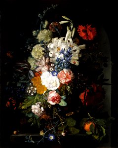 Jan van Huysum - Bouquet of Flowers. Free illustration for personal and commercial use.