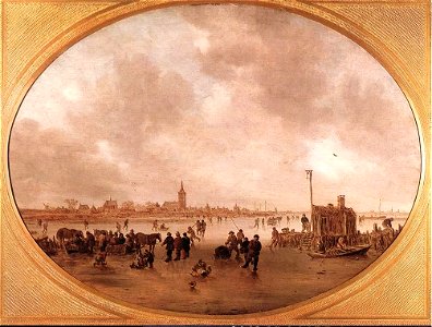 Jan van Goyen - Winter on the River - WGA10204