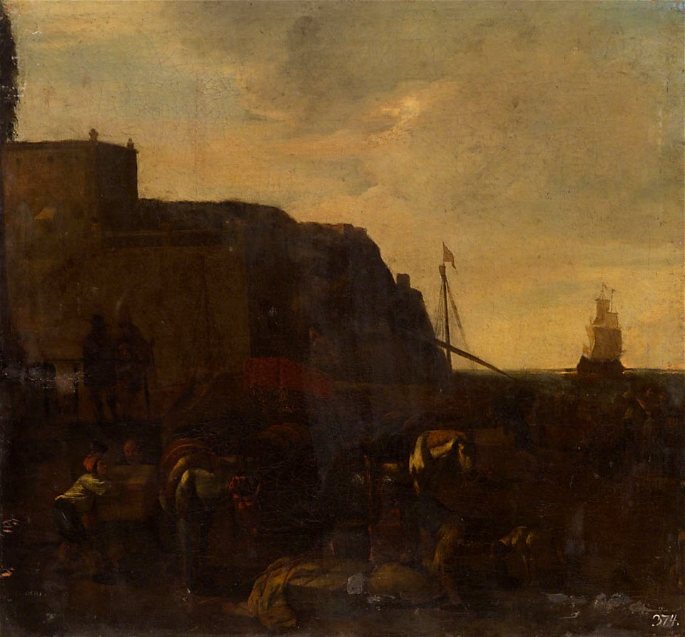 Jan van Ossenbeck - Italienischer Seehafen - GG 5789 - Kunsthistorisches Museum