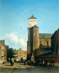 Jan Weissenbruch - De kerk van St Denis te Luik