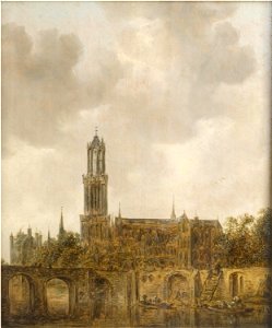 Jan van Goyen - Cathedral of Utrecht Cat463. Free illustration for personal and commercial use.