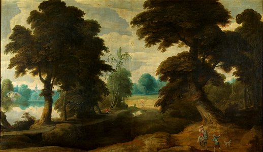 Jan Wildens - Landscape with figures