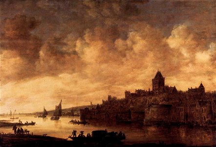 Jan van Goyen - View of Nijmegen - WGA10190. Free illustration for personal and commercial use.
