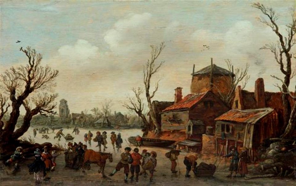 Jan van Goyen - Winterlandschap - 1094 - Mauritshuis