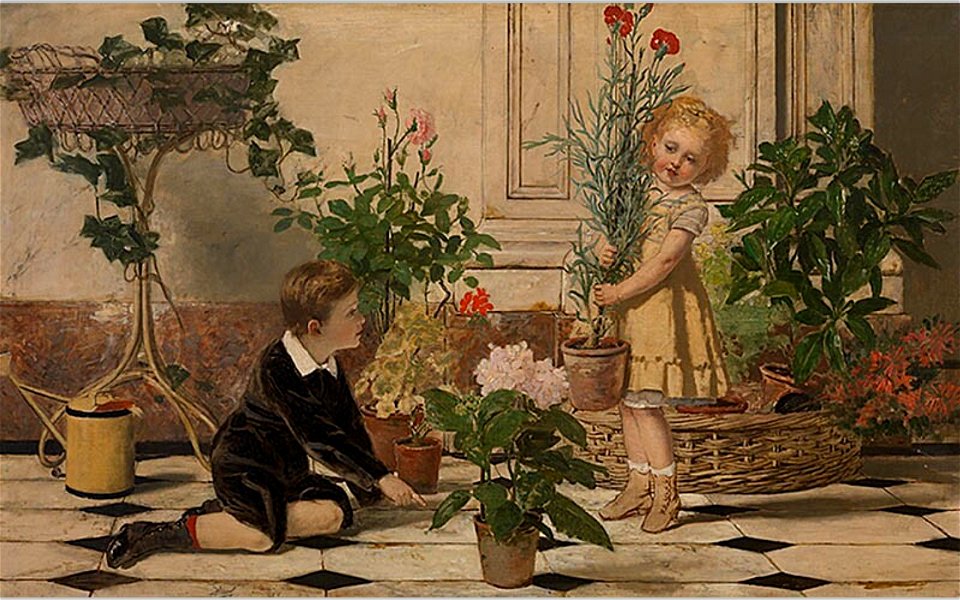 Jan Verhas - Two children