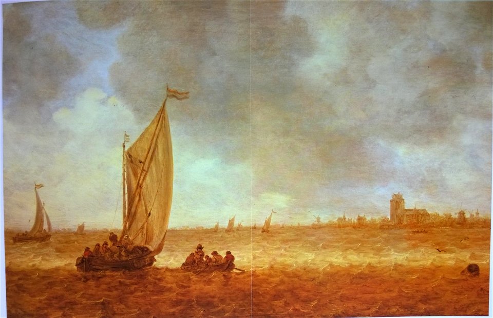 Jan van Goyen - Riverview with Dordrecht in the Background