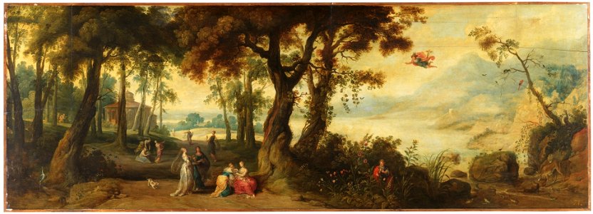 Jan Wildens, Frans Francken II - Landscape with Mercury and Herse