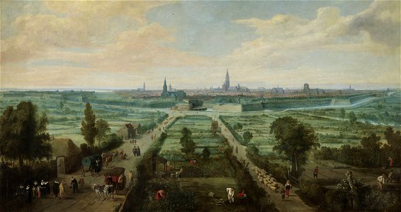Jan Wildens - Gezicht op Antwerpen - SK-A-616 - Rijksmuseum