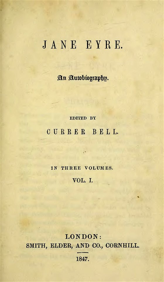 Jane Eyre title page