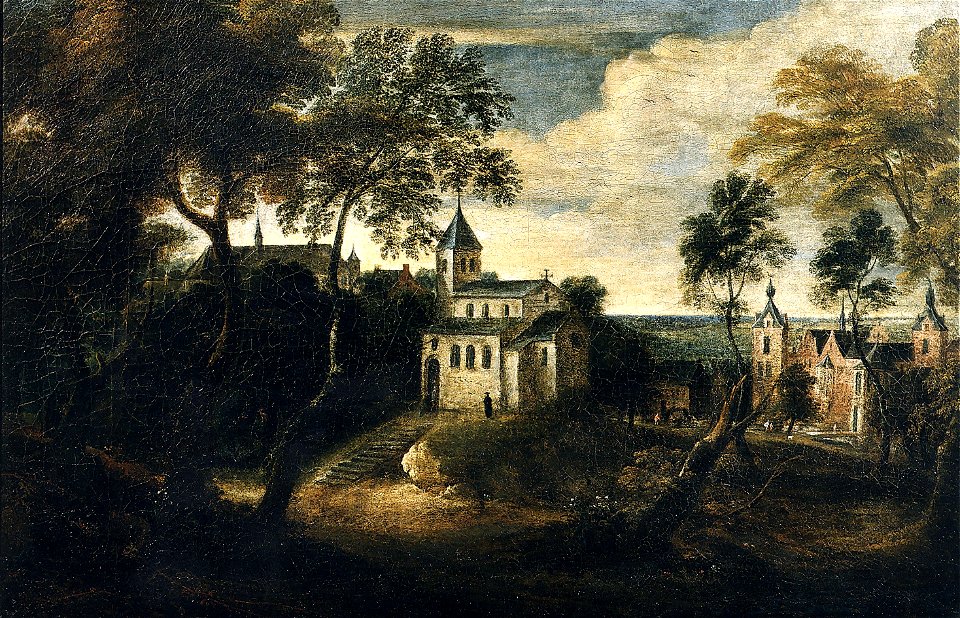 Jan Wildens - Saint Lambert Church and Arenberg Castle in Heverlee
