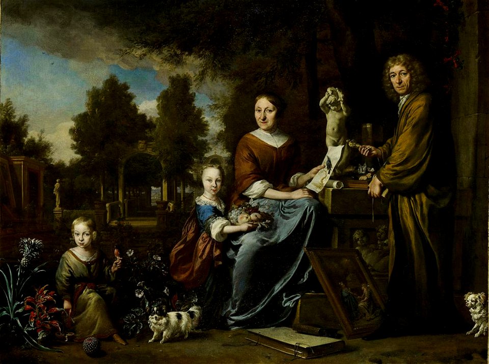 Jan Weenix - Agneta Block and garden Flora Batava