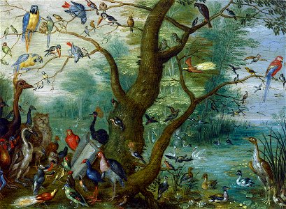 Omgeving van Jan van Kessel de Oude - Concert van Vogels