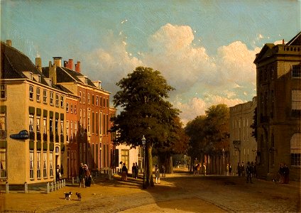 Jan Weissenbruch - Gezicht op het Korte Voorhout te 's-Gravenhage - 0149 - Rijksmuseum Twenthe