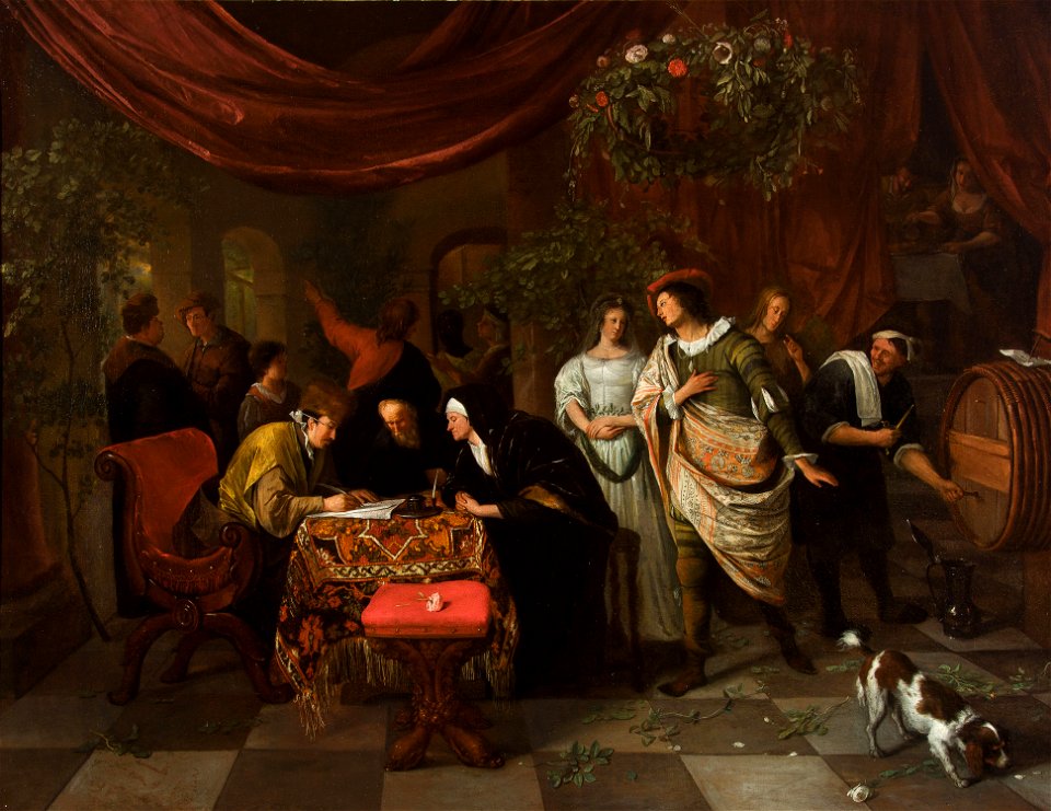 Jan-Steen-Het-Huwelijk-van-Tobias-en-Sarah-Salomon-Lilian