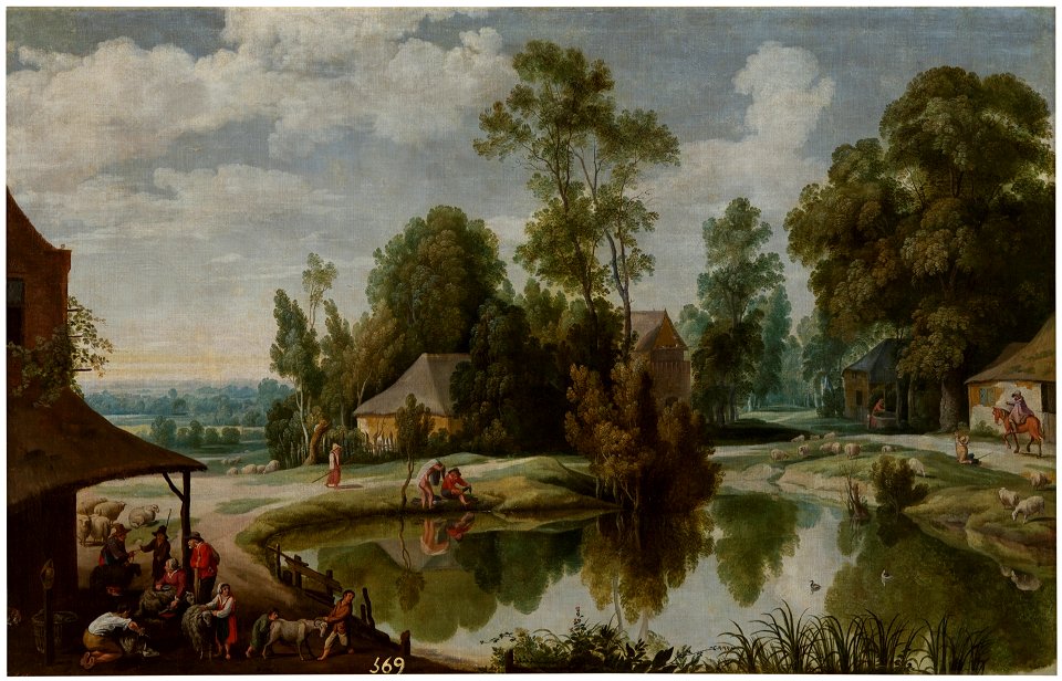 Jan Wildens - Landscape with shearers