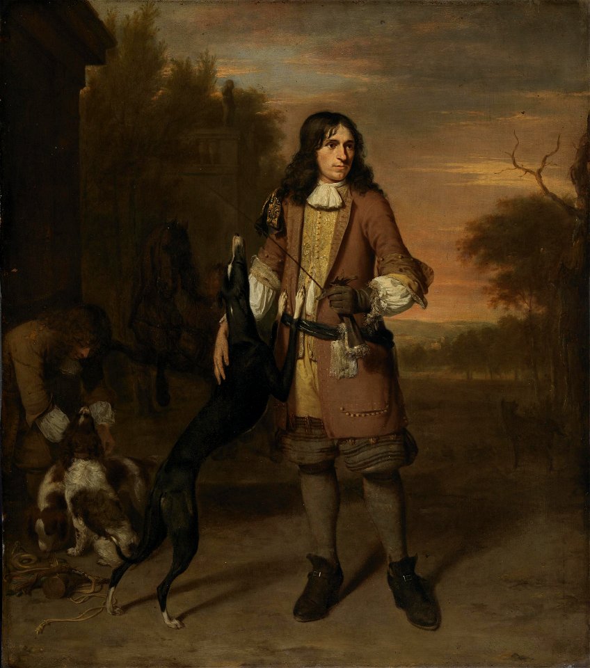 Jan Verkolje (I) - Portrait of a man as a hunter
