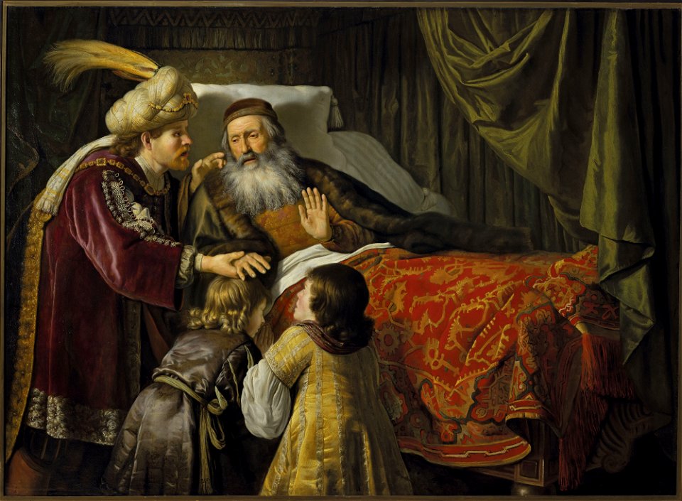 Jan Victors - Jacob blessing the sons of Joseph - M.Ob.37 - National Museum in Warsaw