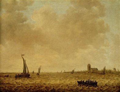 Jan van Goyen, , Kunsthistorisches Museum Wien, Gemäldegalerie - Blick auf Dordrecht - GG 6450 - Kunsthistorisches Museum