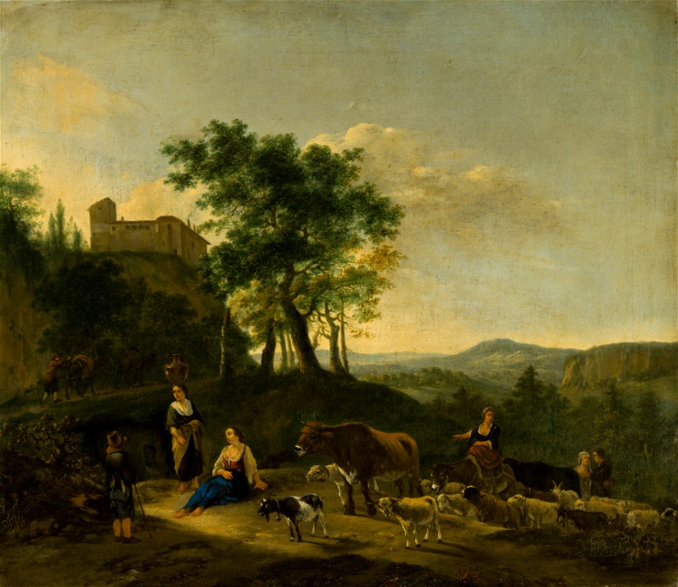 Jan Willemsz Lapp - Italianate Landscape with Shepherds - 84 - Mauritshuis