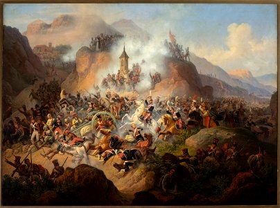 January Suchodolski - Battle of Somosierra - MP 428 - National Museum in Warsaw. Free illustration for personal and commercial use.