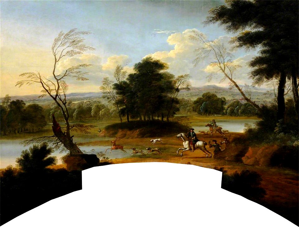 Jan Wyck (1645-1700) (style of) - Stag Hunting in Galtres Forest - 1191147 - National Trust