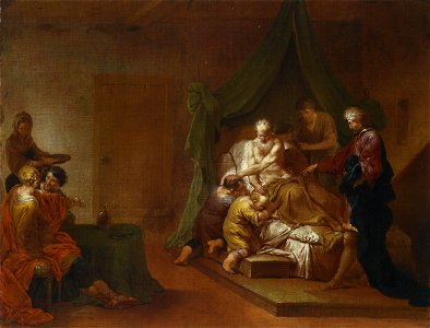 Januarius Zick Jakob segnet die Söhne Josephs
