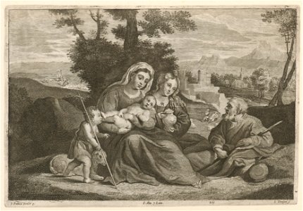 Jan van Troyen - Holy Family with St. John SVK-SNG.G 11965-206