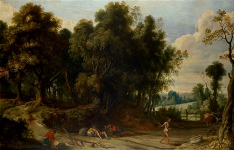 Jan Wildens (Antwerp 1586 - Antwerp 1653) - Landscape with the Devil Sowing Tares - RCIN 405567 - Royal Collection