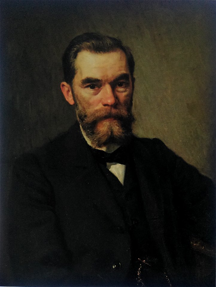 Jankieĺ Kruhier 1908 Portrait of school director К. Falcowich