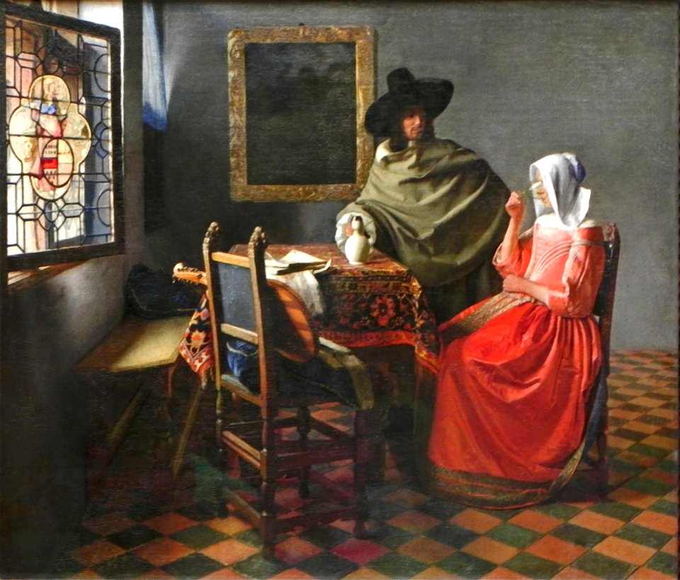 Jan Vermeer (2)Das Glas Wein