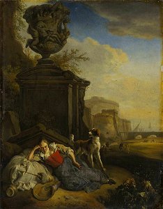 Jan Weenix - Schlafendes Mädchen - 246 - Bavarian State Painting Collections