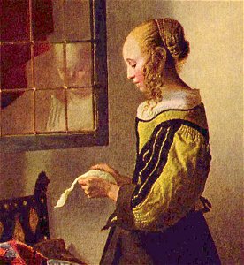 Jan Vermeer van Delft 003fragment. Free illustration for personal and commercial use.