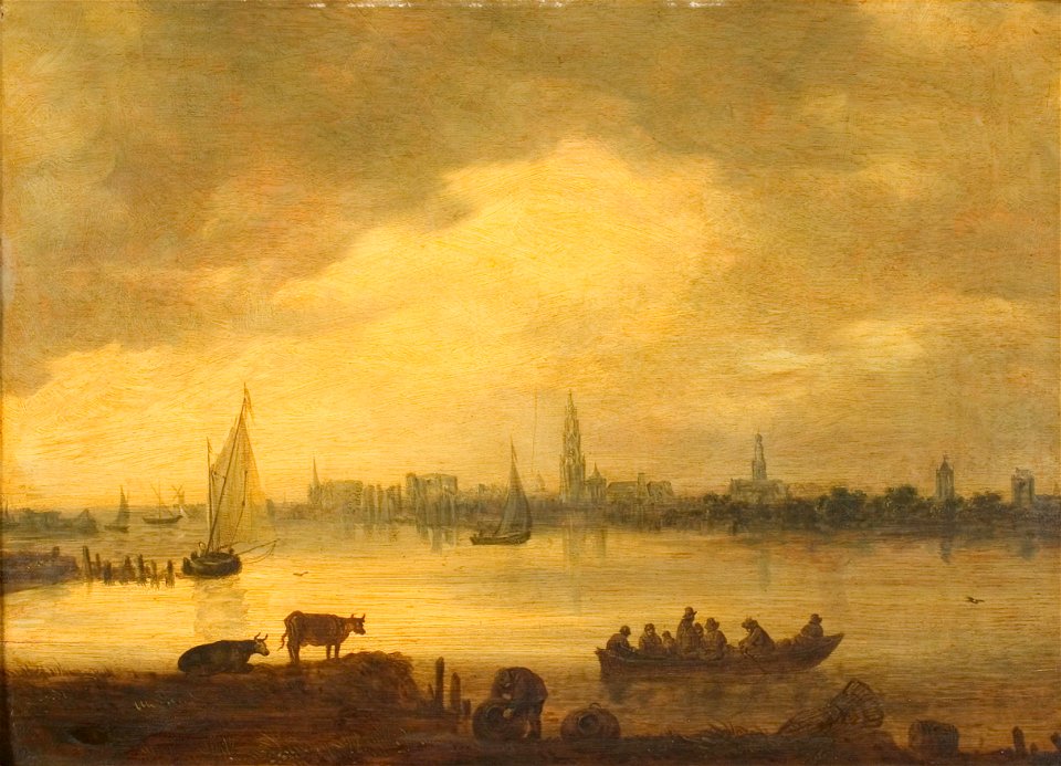 Jan van Goyen - Gezicht op Antwerpen - 0087 - Rijksmuseum Twenthe