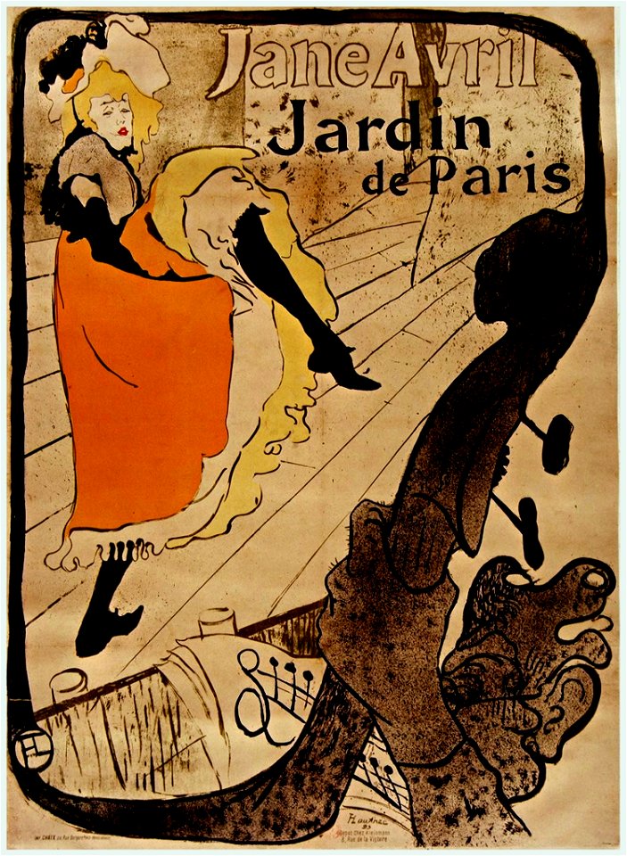 Jane Avril poster (Toulouse Lautrec)