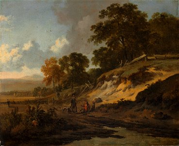 Jan Wijnants - Landscape with Hunters - 2011.48 - Cleveland Museum of Art