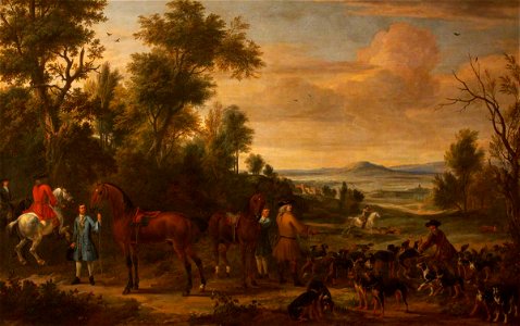 Jan Wyck (1645-1700) - Gilbert Coventry, Later 4th Earl of Coventry, in the Hunting Field - 353070 - National Trust