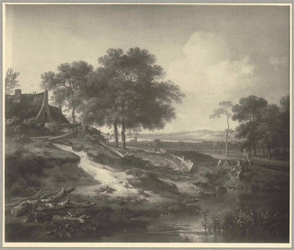 Jan Wijnants - Landscape with a pool