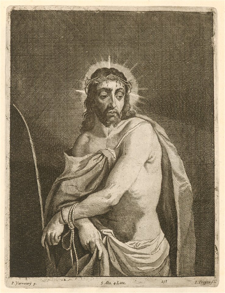 Jan van Troyen after Varotari - Man of Sorrows SVK-SNG.G 11965-239