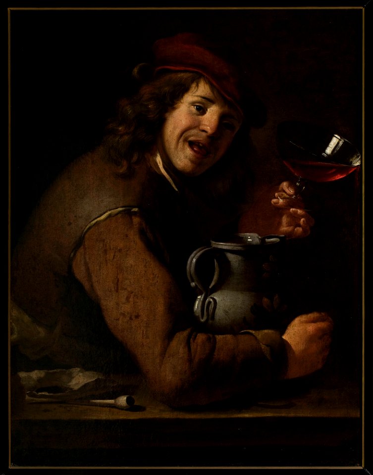 Jan Vermeer van Utrecht - Boy drinking wine - M.Ob.1213 - National Museum in Warsaw