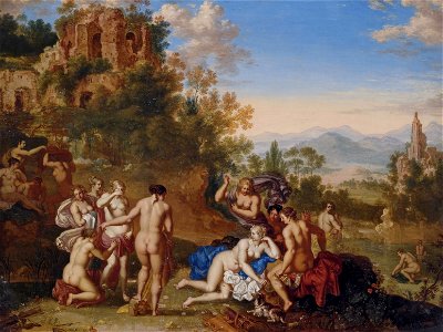 Jan van Haensbergen (attr) Diana und ihre Nymphen entdecken die Schwangerschaft Callistos