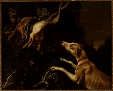Jan Vonck - Dog attacking a cat - M.Ob.1700 MNW - National Museum in Warsaw