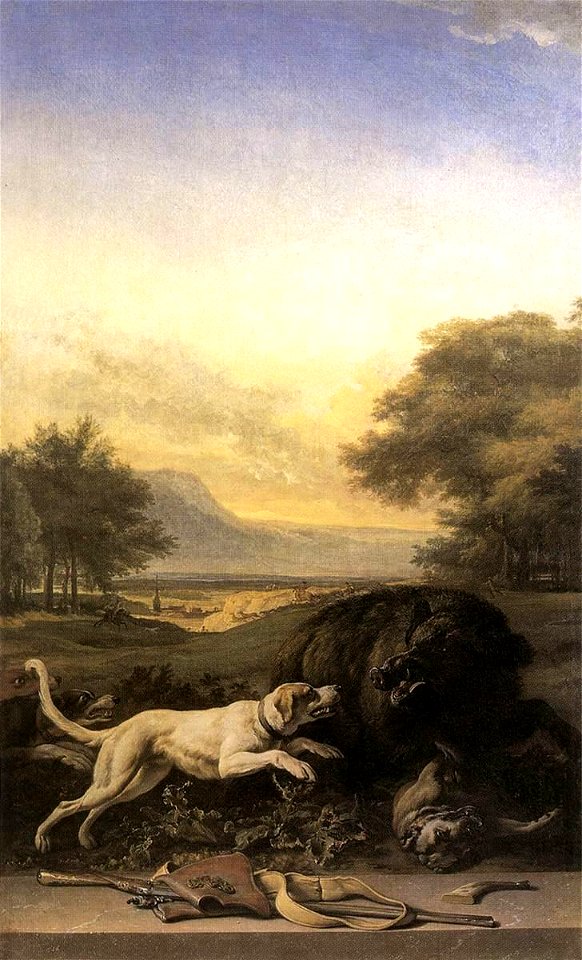 Jan Weenix - Boar Hunt - WGA25511