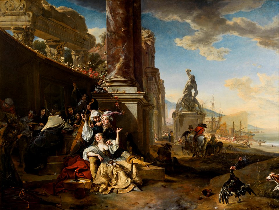 Jan Weenix - La Partie de plaisir - PDUT936 - Musée des Beaux-Arts de la ville de Paris