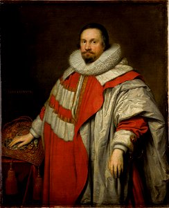 Portrait of Thomas, 1st Baron Coventry, Lord Keeper of the Great Seal by Cornelius Johnson