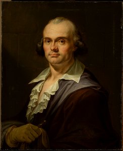 Janos Mihaly Hesz - Portrait of a man with a glove - M.Ob.1996 - National Museum in Warsaw